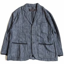 【極美品】PORTER CLASSIC 【NEW SASHIKO TAILORED JACKET PANTS SETUP】 刺し子 テーラードジャケット パンツ セットアップ 2401311_画像2