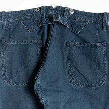 【美品】RRL 【 BUCKLEBACK INDIGO TROUSER 】31 インディゴ トラウザー パンツ バックルバック サスペンダーボタン 2401390_画像5