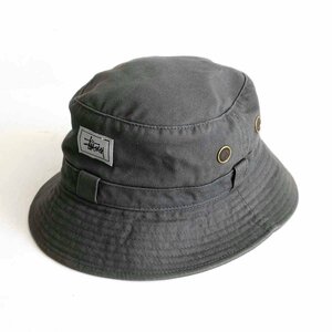 [90s]OLD STUSSY[ bucket hat ] 90 period navy blue tag Old Stussy khaki old clothes u2401088