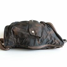 【美品】FELISI 【15/54-CF リュック】 レザー×ナイロン 迷彩 カモフラージュ バックパック バッグ BAG 2401553_画像3