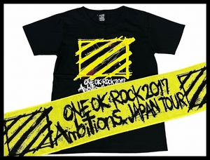 送無 G② ONE OK ROCK ワンオクロック ワンオク 2017 Ambitions JAPAN TOUR ジャパン ツアー グッズ 半袖 Tシャツ マフラー タオル セット