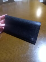 【中古】定価28,600円　PORTER　ポーター　カレント　長財布　サイフ　ウォレット　黒 ブラック　吉田かばん　小銭入れあり　お札入れ_画像2