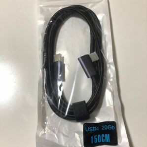USB4 20GB ケーブル　100w L字型　1.5m新品