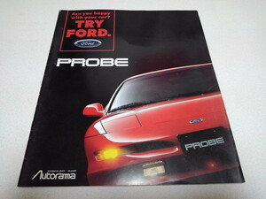 ●　PROBE FORD　カタログ 1993年11月発行 プローブ オートラマ Autorama　自動車 パンフレット　※管理番号 mc120