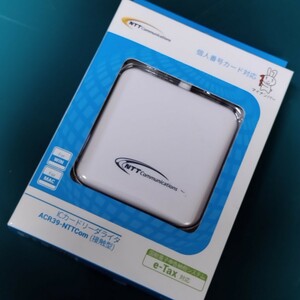 【開封済/未使用】ACR39-NTTCom 個人番号カード対応 ICカードリーダーライタ 接触型 USB マイナンバー 確定申告 e-Tax対応 NTT Com