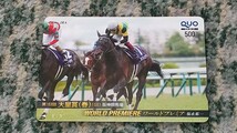 競馬　ワールドプレミア　WORLD PREMIERE　第１６３回 天皇賞[春]（ＧⅠ）阪神競馬場　ＱＵＯカード　クオカード　５００　【送料無料】_画像1