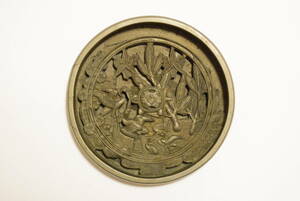 江戸時代前期　17世紀前半　銅鏡　和鏡　古鏡　天下一中嶋伊勢守