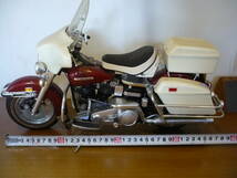 ◆TAMIYA タミヤ◆Harley Davidson　ハーレーダビッドソン PA 721 バイク 旧車 全長37cm プラモデル 模型 組立済_画像7