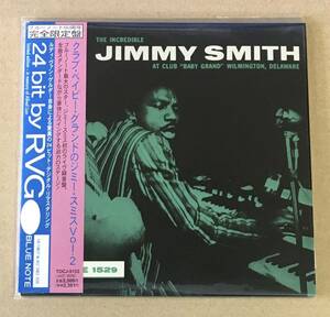 BNJ-80 紙ジャケ CD クラブ・ベイビー・グランドのジミー・スミス Vol.2 TOCJ-9153 帯付 JIMMY SMITH At Club Baby Grand ～ BLUE NOTE RVG