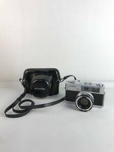 A9639○minolta ミノルタ HI-MATIC 7s フィルムカメラ レンズ ROKKOR-PF 1:1.8 f=45mm シャッターOK ケース付 【未確認】