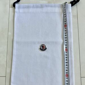 未使用 MONCLER 付属品 保存袋 布袋 巾着 布製 ロゴ 1枚 モンクレール 非売品の画像1