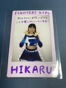 BBM23 西崎 光 直筆サイン入りチェキ Fighters GIRL チアリーダー 1/10 日本ハムファイターズ きつねダンス 