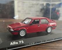 【希少】1/43 Alfa Romeo Alfa 75 ロナール＆リアスポイラー_画像1