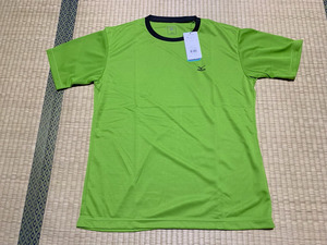  tag attaching new old goods ]Mizuno outdoor/ Mizuno outdoor QUICK DRY PLUS short sleeves T-shirt L