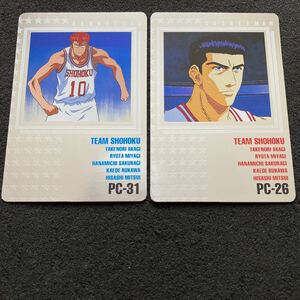 スラムダンク カードダス アマダ ヒーローコレクション パート2 プラチナカード 2種 三井寿 桜木花道 SLAM DUNK 井上雄彦 美品