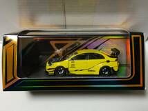 404 YM Model 1/64 三菱 ランエボ ランサー エボリューション EVO X VARIS イエロー レジン 399台限定_画像2