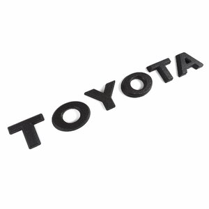 TOYOTA ロゴ エンブレム トヨタ アルファベット フロントグリル ガーニッシュ マーク 外装 マッドブラック
