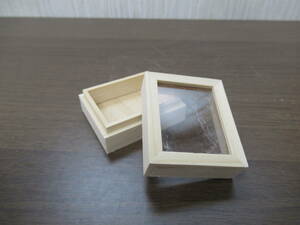  hand made * miniature * wooden * small tree box *C