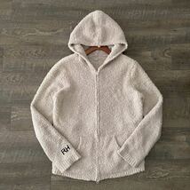 定価約33000円 ベアフットドリームス ロンハーマン BAREFOOT DREAMS Ron Harman Logo Cozychic Zip Hoodie フリース パーカー S メンズ_画像1