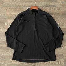 定価10450円 MAMMUT マムート Thermal Zip long Sleeve プリマロフト サーマル ハーフジップ シャツ M 黒 ベースレイヤー トップス メンズ_画像1