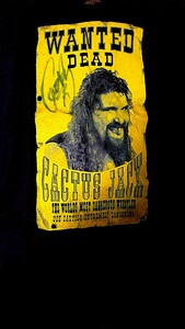 カクタスジャック　ECW 　WCW WWF WWE　 Tシャツ　プロレス　IWAジャパン　９０s　サイン入り