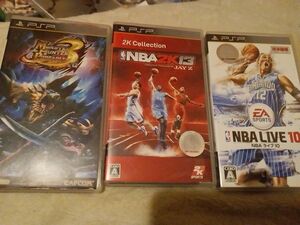 PSP モンハン NBA 3本セット 2K13