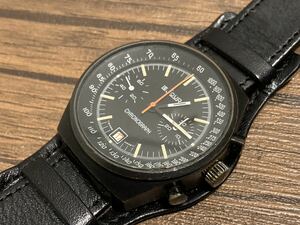 LeJourル・ジュール PVD CHRONOGRAPHクロノグラフValjouxバルジュ―7734?LemaniaレマニアPORSCHE DESIGNポルシェ デザインORFINAオルフィナ