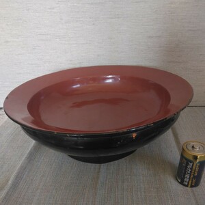  old lacquer paint. large sake cup ( lacquer ware ) wooden large bowl antique plate 