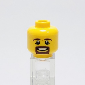 【新品未使用】レゴ LEGO ミニフィグ ヘッド 頭 20 おじさん 髭 ヒゲの画像1