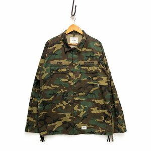 WTAPS ダブルタップス×RICHARDSON リチャードソン 20AW BUDS LS / COTTON. RIPSTOP. CAMO. シャツジャケット 迷彩 サイズ4 正規品 / 32736