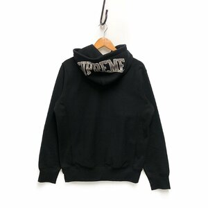 SUPREME シュプリーム 19SS Sequin Arc Hooded Sweatshirt スパンコール アーチロゴ スウェット パーカー ブラック S 正規品 / 32873