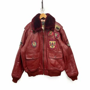 TOP GUN OFFICIAL トップガン SIGNATURE SERIES JACKET シグネチャーシリーズ TYPE G-1 フライトジャケット ボルドー系 XL 正規品 / 30632