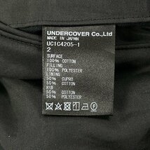 UNDERCOVER アンダーカバー UC1C4205-1 チェック ボンバージャケット 赤系×黒 サイズ2 正規品 / 30878_画像9