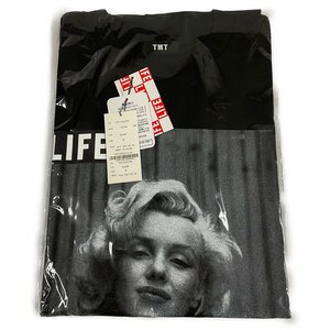 TMT tea Emuti 23AW LIFE Marilyn Monroe photo short sleeves T-shirt black size M regular goods / B4857
