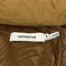 NONNATIVE ノンネイティブ 品番 NN-JU2208 TROOPER DOWN BLOUSON-C/N RIPSTOP ダウンジャケット ブラウン系 サイズ1 正規品 / 33258_画像6