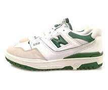 NEW BALANCE ニューバランス BB550WT1 シューズ ホワイト×グリーン サイズUS9=27cm 正規品 / 29633_画像4