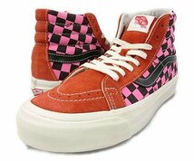 VANS バンズ 品番 VN0A4BVBTJ2 Og Sk8-Hi Lx スケート ハイ シューズ 赤茶系×赤系 サイズUS7.5=25.5cm 正規品 / 27082_画像2