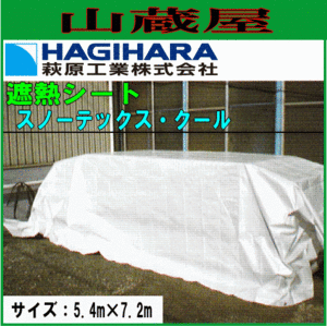 萩原工業 ターピー 遮熱シート スノーテックス・クール 5.4×7.2m 3枚 遮熱性 防水性 採光性 日本製 耐候 3年