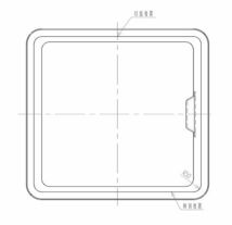 スイコー 角型容器 K型 K-620 620L オレンジ 専用フタ付き 目盛り付 農作物 水産物 出荷仕分 [個人様宅配送不可]_画像3