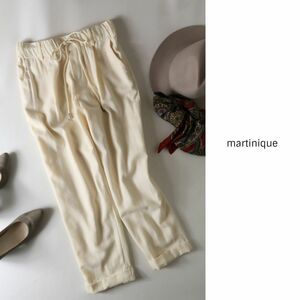 2.3万☆マルティニーク martinique☆ウールサキソニーストレッチドローパンツ 1サイズ☆A-O 8380