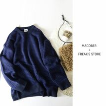 2021AW☆マコバー MACOBER☆MACOBER × FREAK'S STORE　別注バーズアイニット☆N-H 0458_画像1