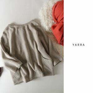 百貨店購入☆ヤラ YARRA☆2WAYデザイン ウールプルオーバーニット フリーサイズ☆M-B 0597