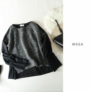 超美品☆モガ MOGA☆素材切り替えプルオーバー 2サイズ 日本製☆M-S 0730