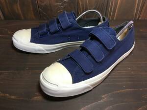 ★Converse コンバース JACK PURCELL ジャック パーセル ベルクロ 紺 7.5インチ 26.0cm Used 検チャックテイラー オールスター