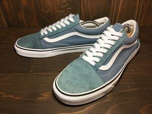 ★VANS バンズ US企画 OLD SKOOL オールドスクールミディアム ブルー×白 27.5ｃm Used 検 SK8 ハーフキャブ スリッポン ERA