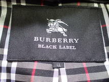 BURBERRY　BLACK　LABEL　バーバリーブラックレーベル　黒色　Wトレンチコート　LLサイズ_画像3