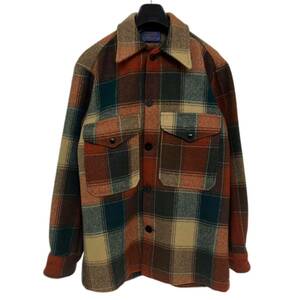 希少 70s アメリカ 製 pendleton オンブレ チェック 柄 ウール ジャケット ペンドルトン vintage ビンテージ USA wool S