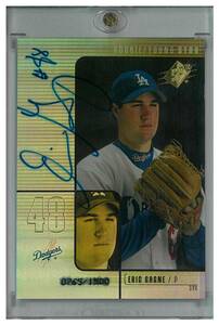 Eric Gagne 2000 SPX ROOKIE/YOUNG STAR AUTO /1500 直筆サイン