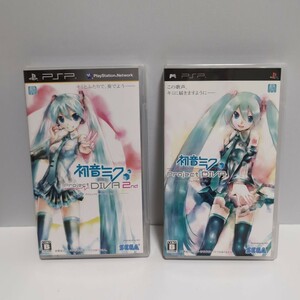 E74　PSP 初音ミク Project DIVA 2nd ２枚組 ゲームソフト 中古品