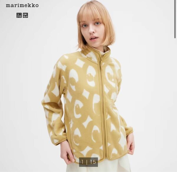 ユニクロmarimekko マリメッコ　フリースフルジップジャケット